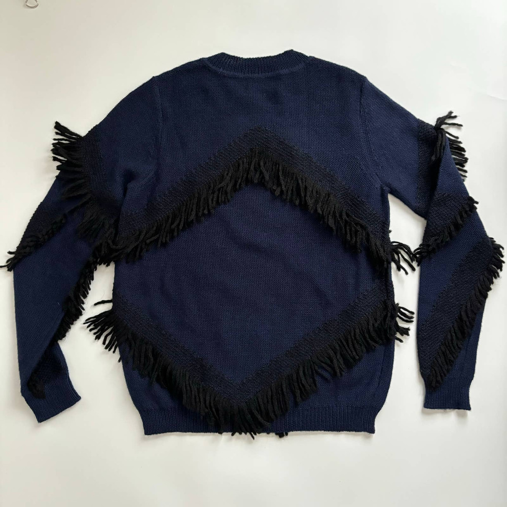 TANYA TAILOR FRINGE CHA CHA ALPACA SWEATER JUMPER BOHO STYLE WOMEN SIZE XS/S - Picture 7 of 16